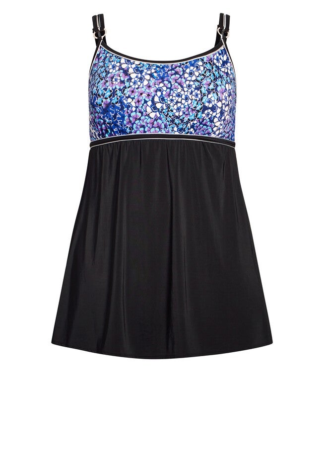Empire Print Swim Dress, LOURDES, alternate image number null