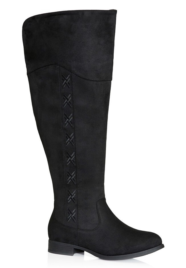 Nadia Wide Width Tall Boot, BLACK, hi-res image number 0