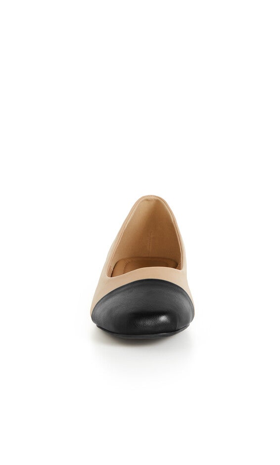WIDE FIT Ebony Ballet Flat - almond, BEIGE, alternate image number null