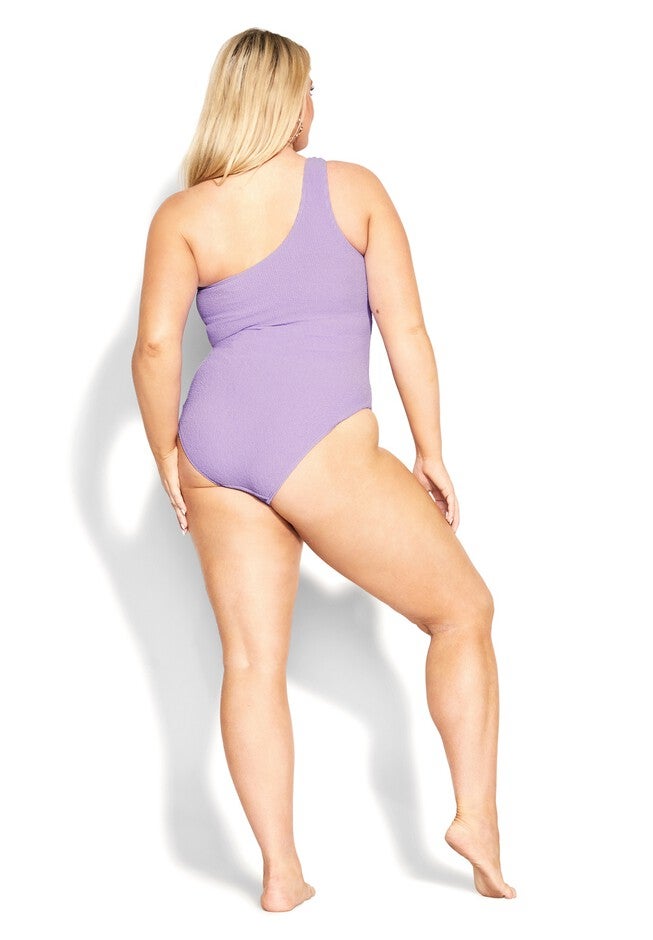 Izzy One  Shoulder 1 Piece - violet, PURPLE, on-hover image number 1