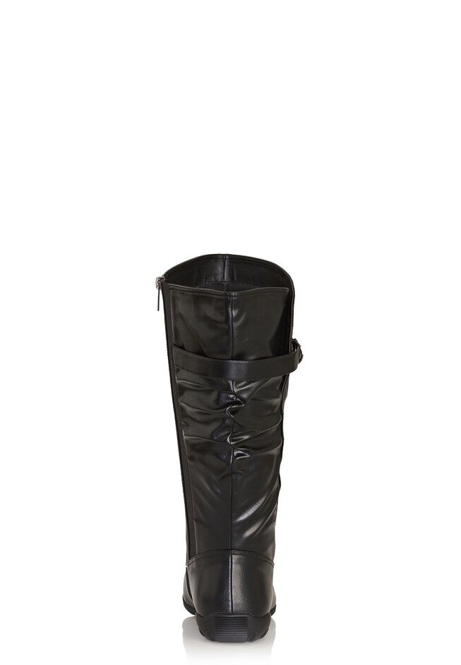 Tall Scrunch Boot, BLACK, on-hover image number null