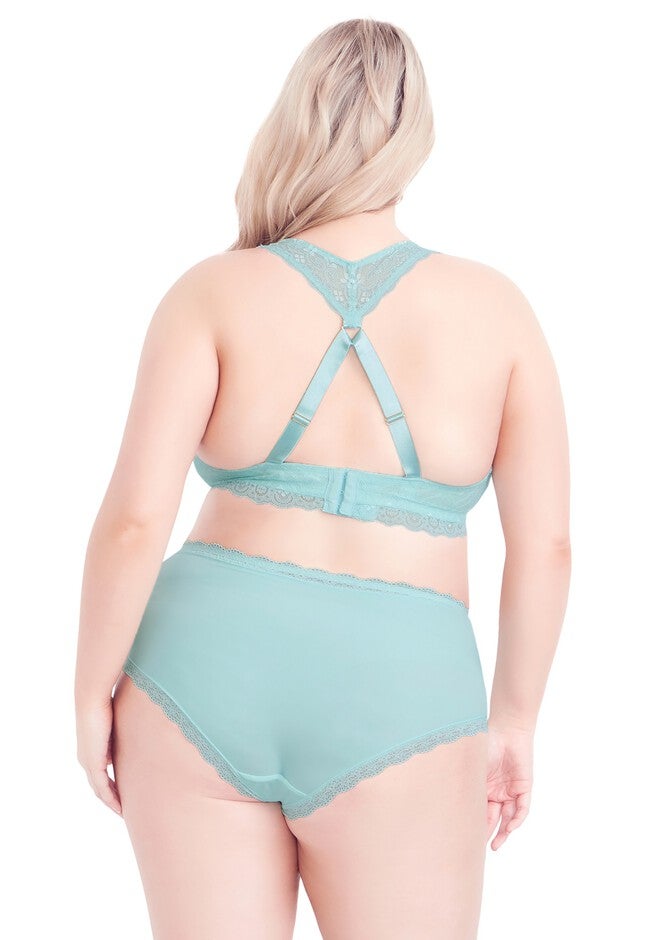 Racer Back Bralette - powder blue, BLUE, on-hover image number null