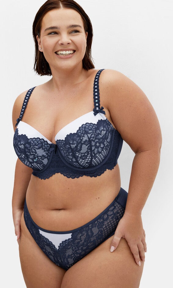 Leyla Contour Bra - french navy, BLUE, alternate image number null