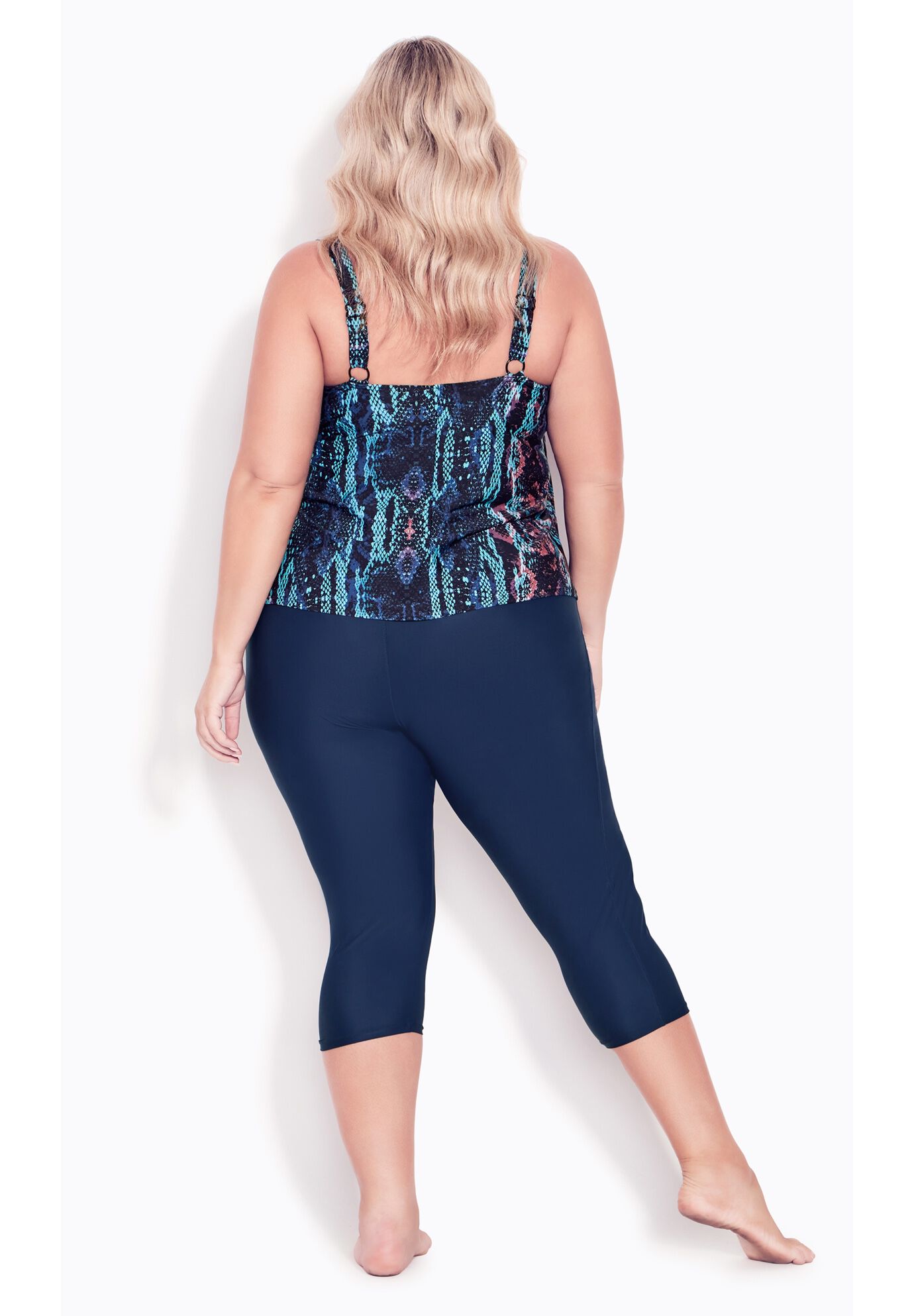Swim Capri, NAVY, on-hover image number 1