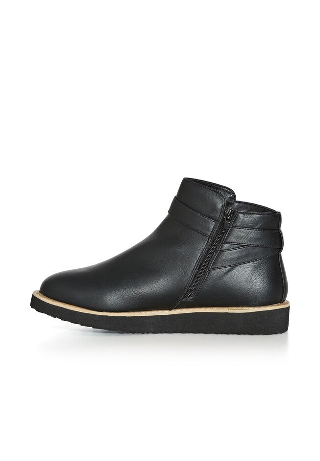 Valentina Wide Width Ankle Boot, BLACK, alternate image number 2