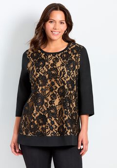 Lace Crewneck Tee