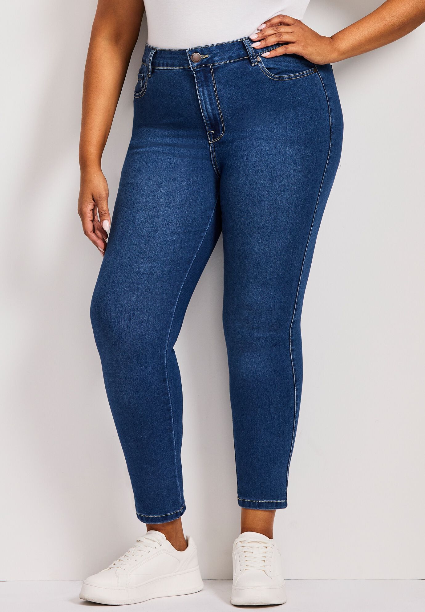 Butter Denim Skinny Jean, MID WASH, alternate image number 3