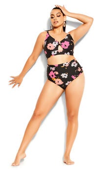 Plus Size Floral Bikinis
