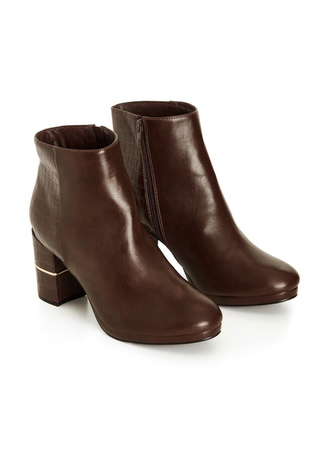 WIDE FIT Rubi Ankle Boot - choc brown, RED WHITE BLUE, alternate image number 6