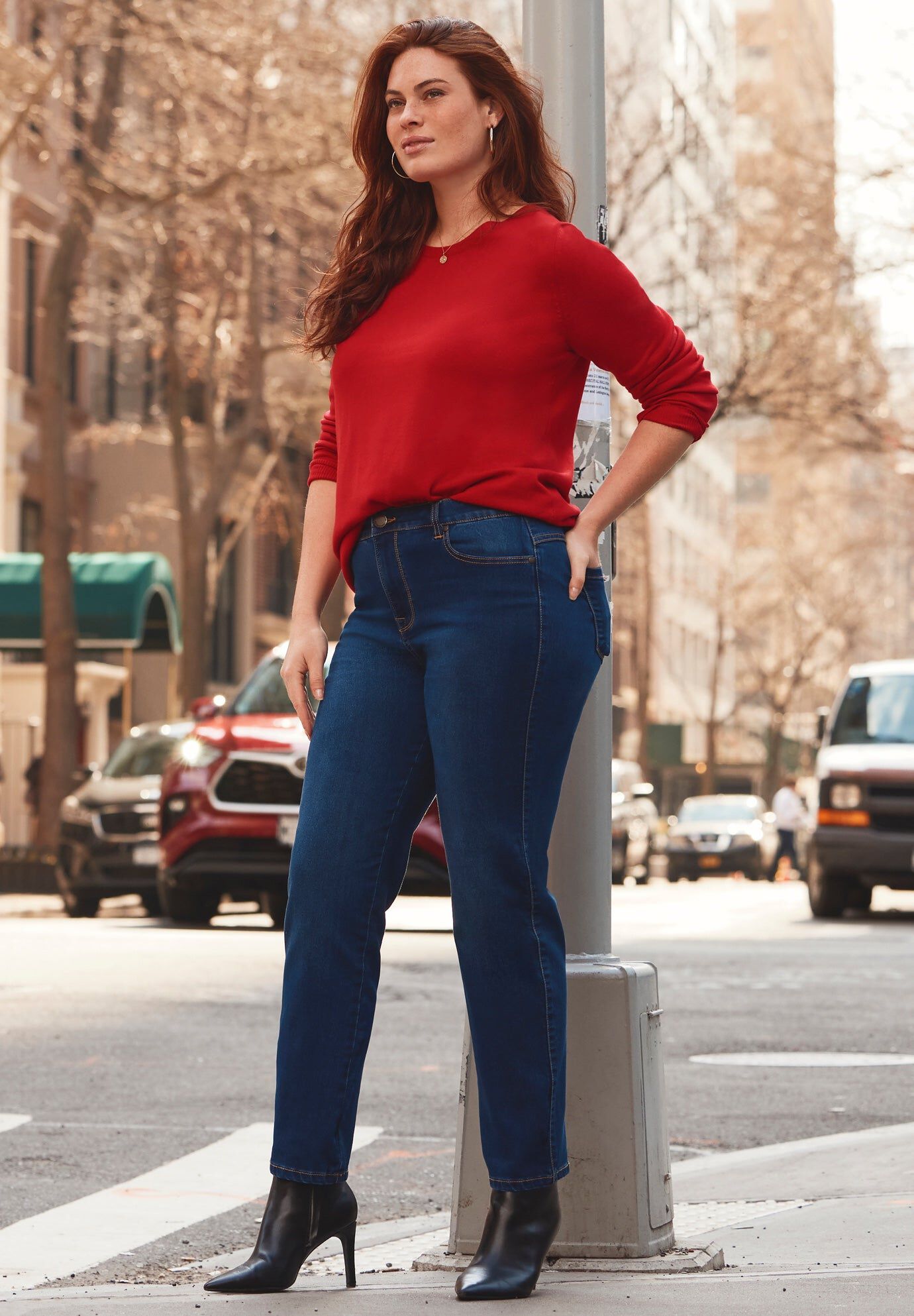 Butter Denim Straight Leg Jean, MID WASH, hi-res image number 0