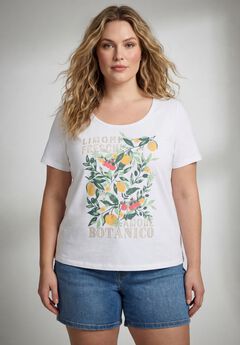 Scoop Neck Graphic Tee