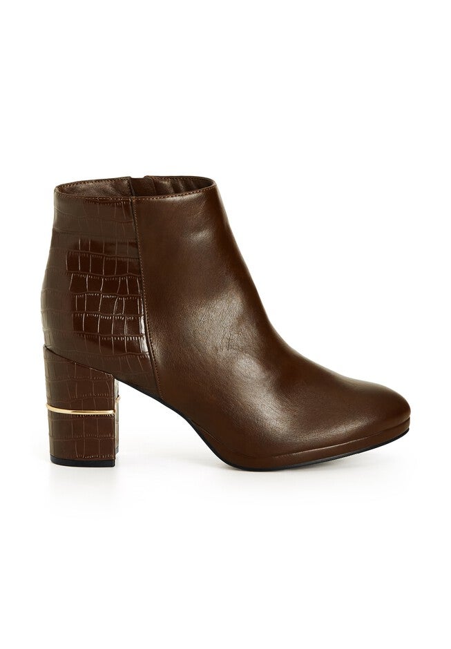 WIDE FIT Rubi Ankle Boot - choc brown, RED WHITE BLUE, on-hover image number 1