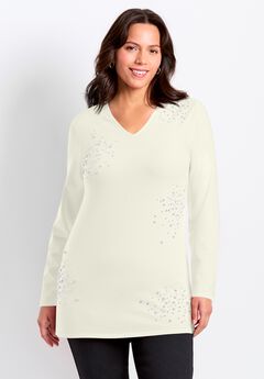 Embellished V-Neck Tunic