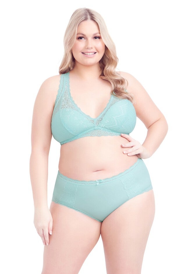 Racer Back Bralette - powder blue, BLUE, hi-res image number null