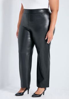 Tessa Vegan Leather Wide Leg Pant