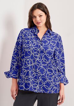 Signature Button Front Blouse