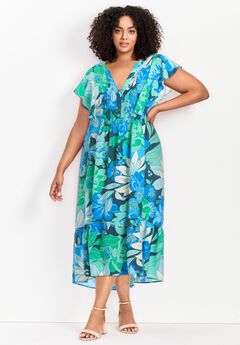 Plus Size Lace Midi Dresses