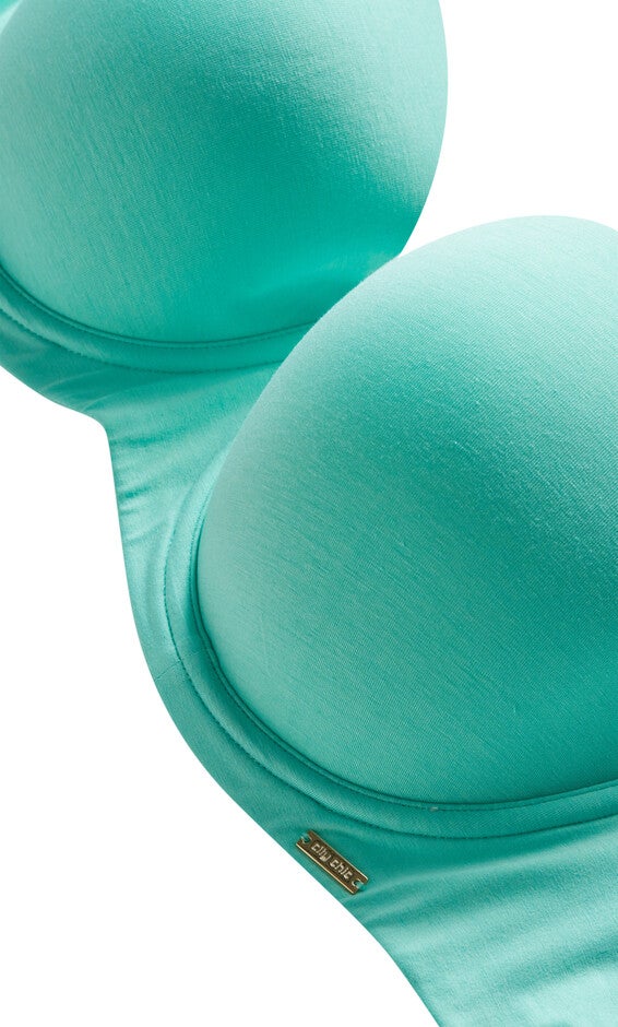 Smooth & Chic Cotton T-Shirt Bra - biscay green, GREEN, alternate image number null