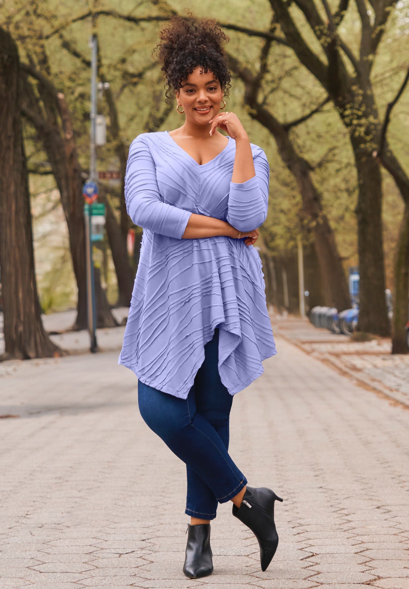 Finley Textured Tunic, WISTERIA, hi-res image number 0