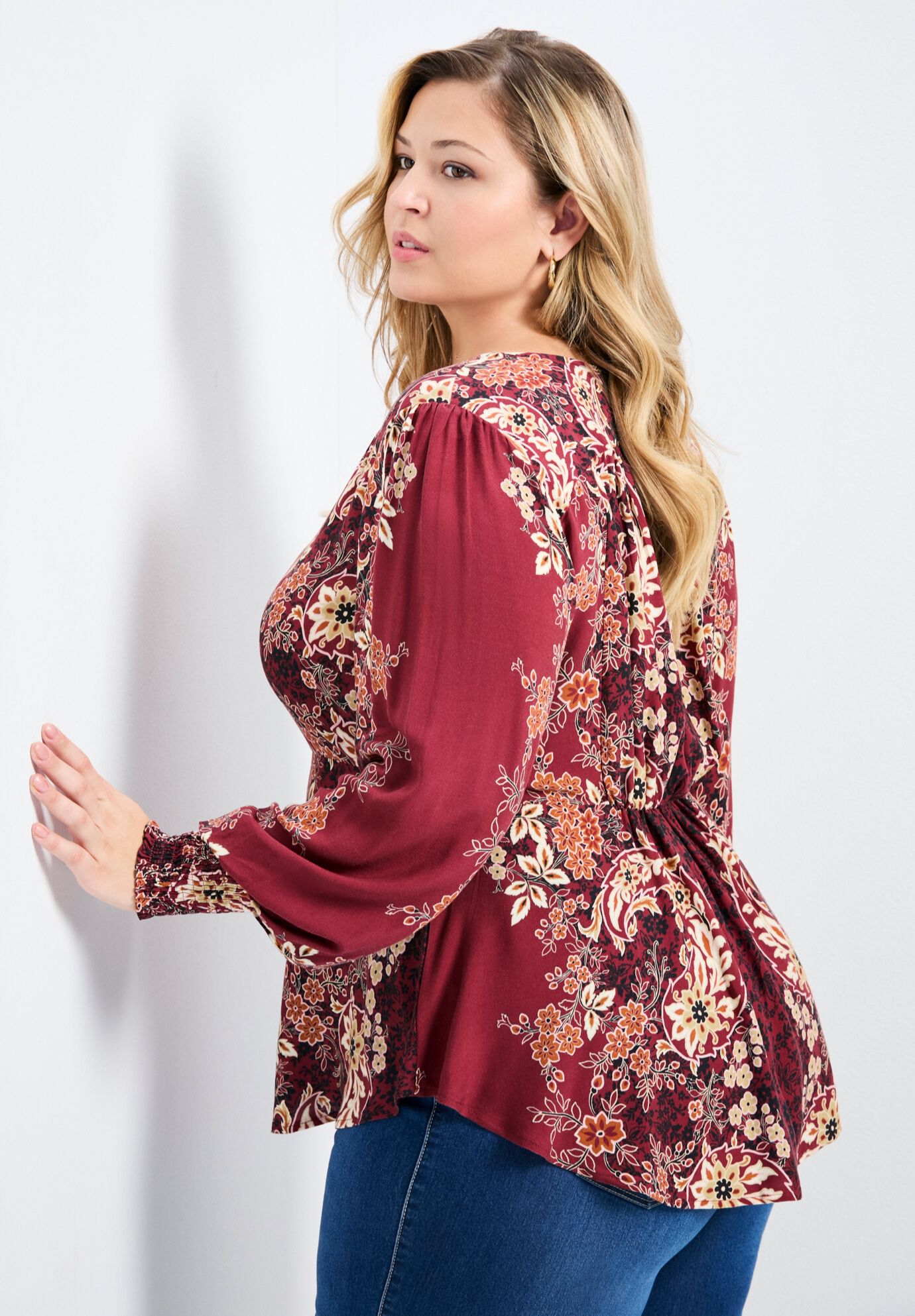 Bella Blouse, PORT, alternate image number 3