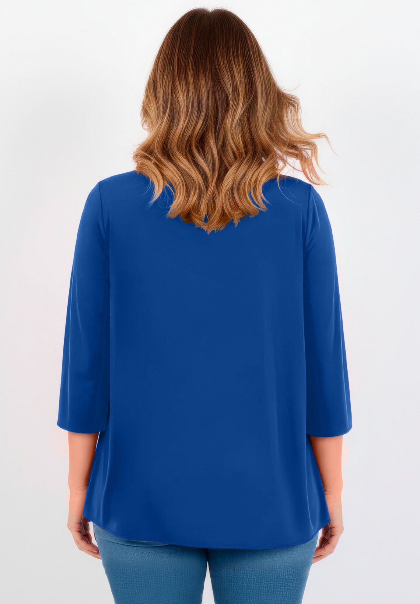 Audrey Ring Detail Top, DARK SAPPHIRE, alternate image number 2