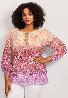 Ombre Print Top