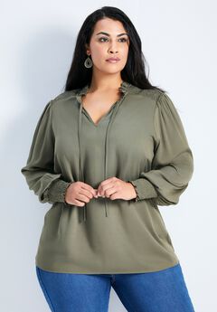 Abby Blouson Sleeve Blouse