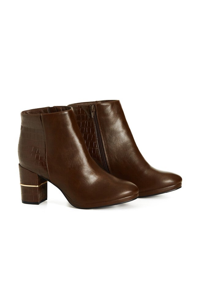 WIDE FIT Rubi Ankle Boot - choc brown, RED WHITE BLUE, alternate image number 5