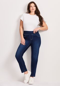 Butter Denim Pull-On High Rise Jean