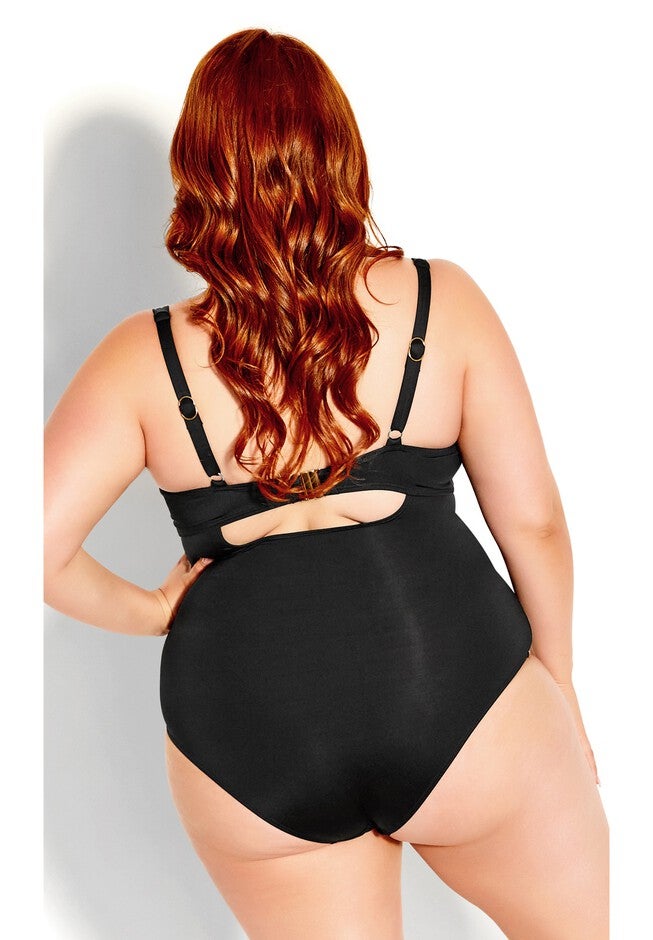 Azores Drape 1 Piece - black, BLACK, on-hover image number 1