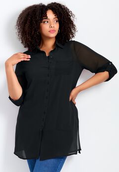 Convertible Button Down Tunic