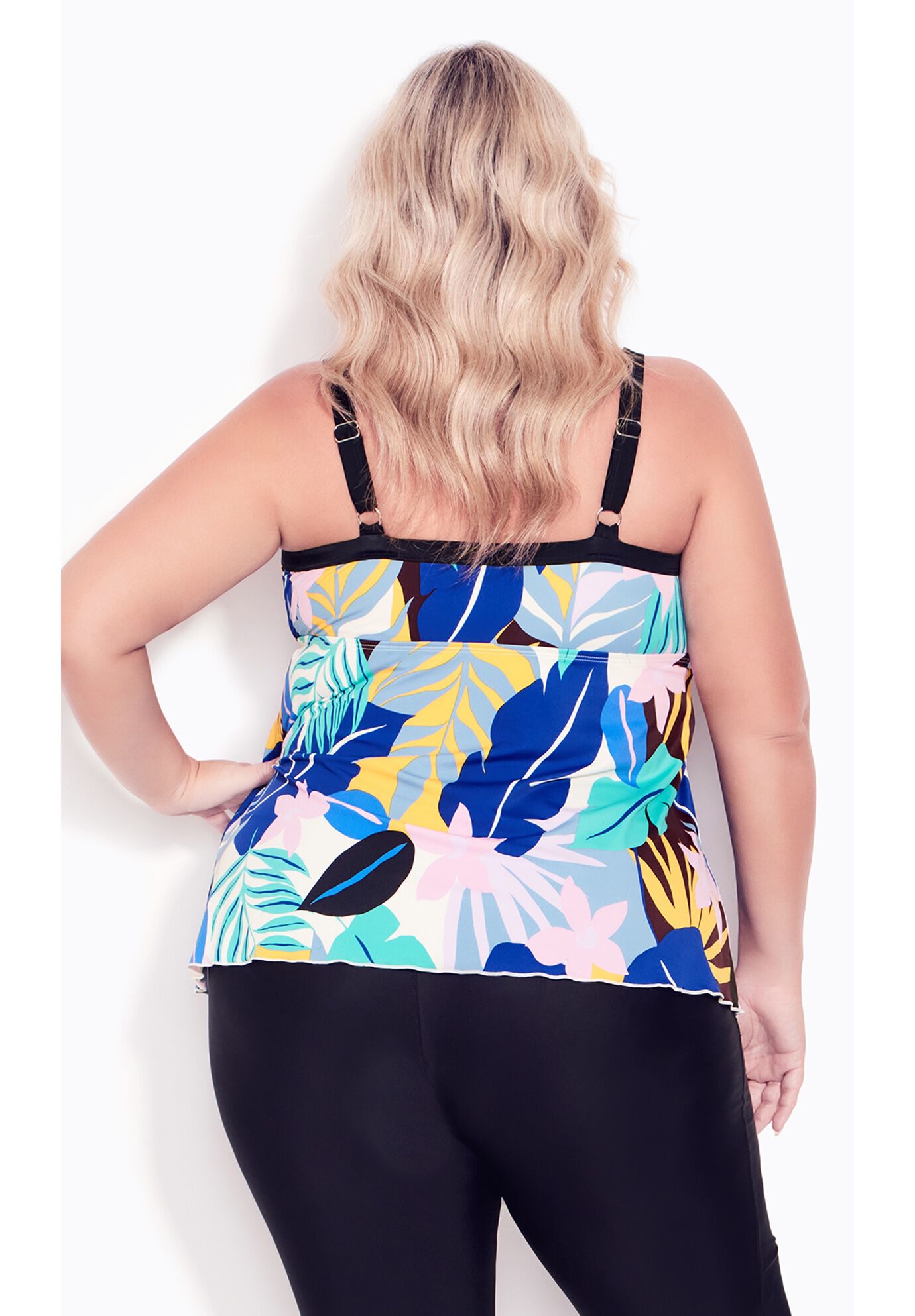 Fly Away Print Tankini Top, MATISSE, on-hover image number 1