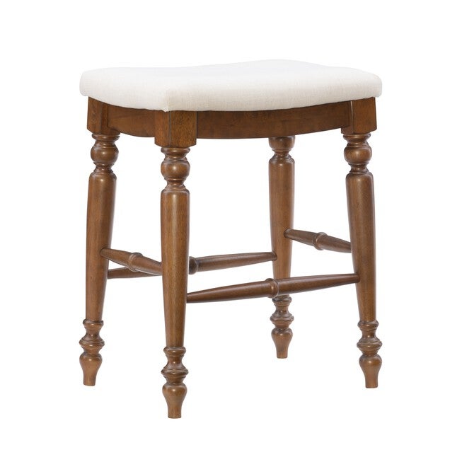Marino Antique Walnut Counter Stool Backless Stools, WALNUT, hi-res image number null