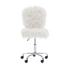 Faux Flokati Armless Office Chair, , alternate image number null