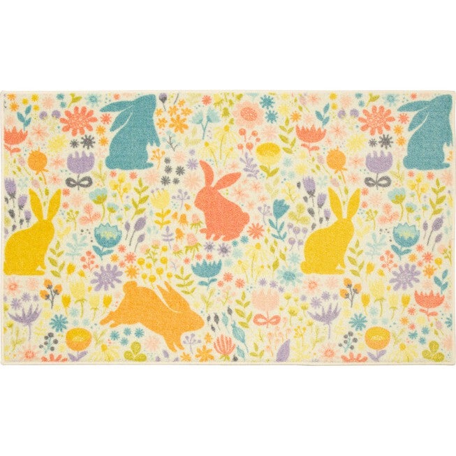 Easter Silhouette Multi Kitchen Rug, MULTI, hi-res image number 0