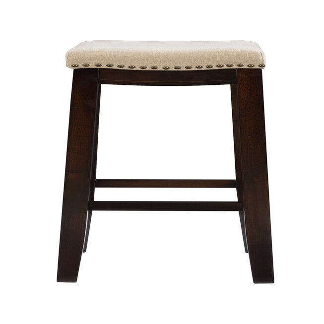 Claridge Linen Upholstered Seat Bar Stool, , alternate image number null