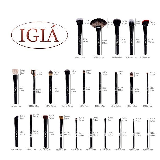 24 Piece Makeup Brush Set Beauty Tools, , alternate image number null