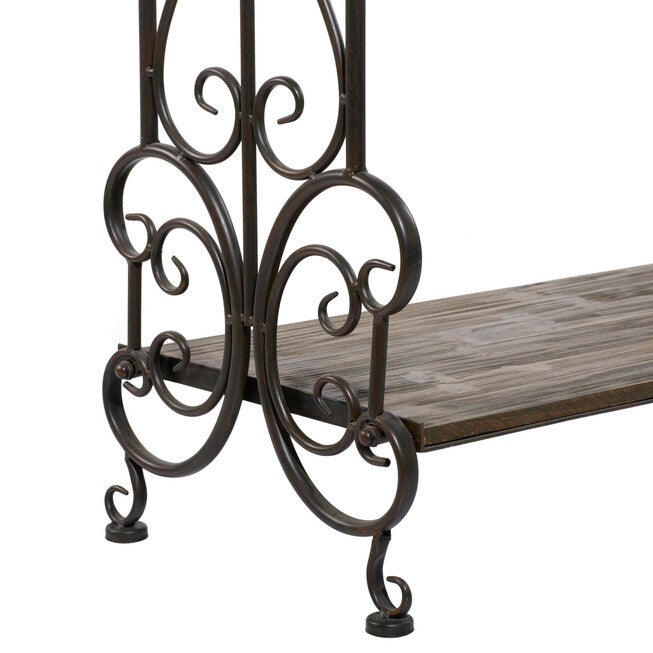 Black Vintage Metal Towel Rack, 41 x 28, , alternate image number 3