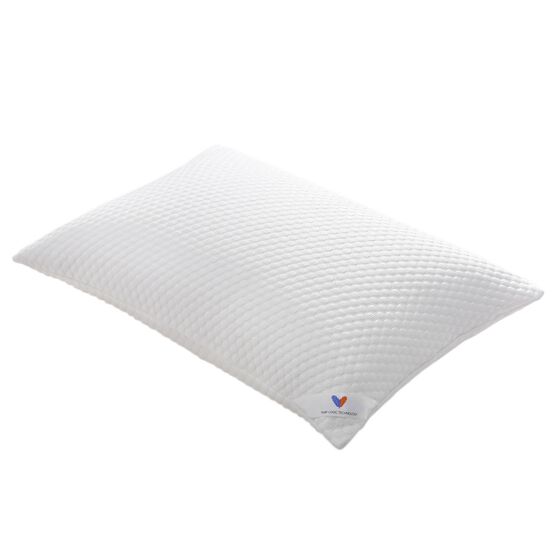 Cooling Knit Bed Pillow with Nano Feather Fill and Removable Cover, , on-hover image number null