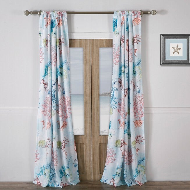 Sarasota Curtain Panel Pair , MULTI, hi-res image number 0