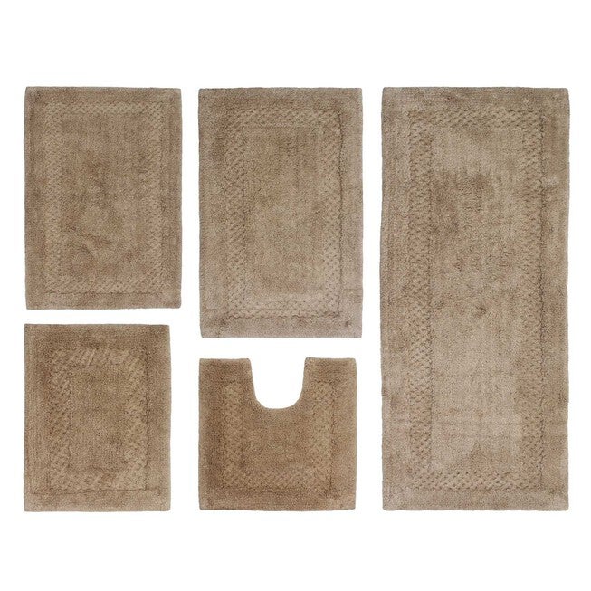 Classy Bathmat 5 Piece Bath Rug Collection, LINEN, hi-res image number 0