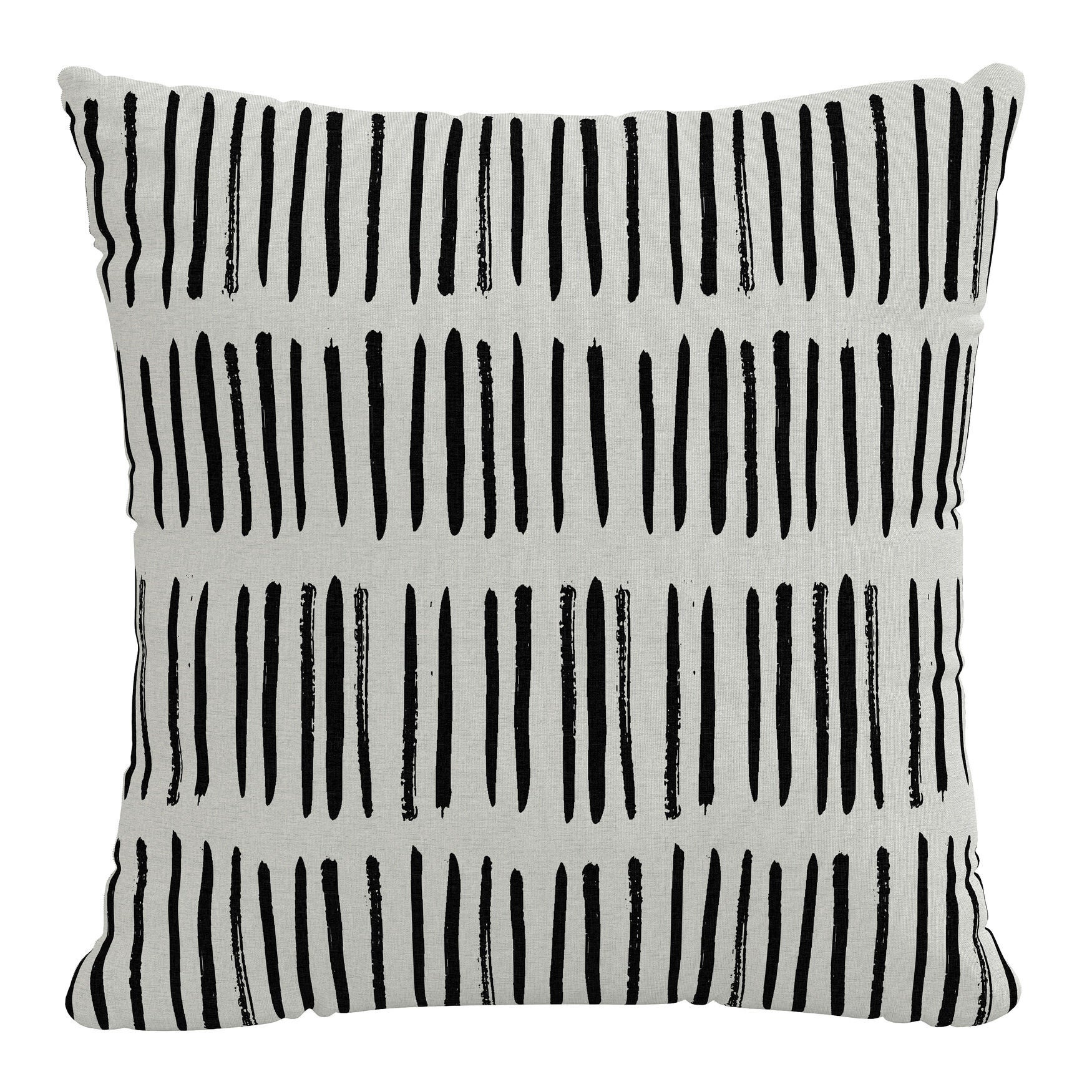 18 inches Outdoor Pillow, BLACK WHITE, hi-res image number 0