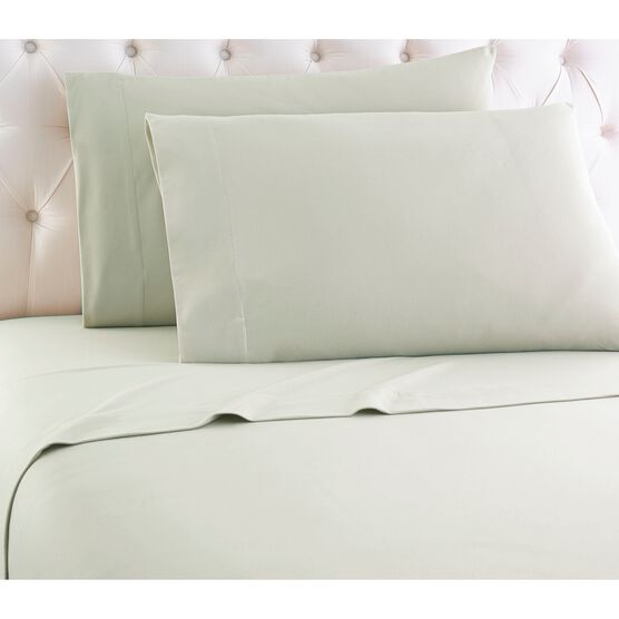Micro Flannel® Solid Sage Green Flannel Sheet Set, FLANNEL, hi-res image number null