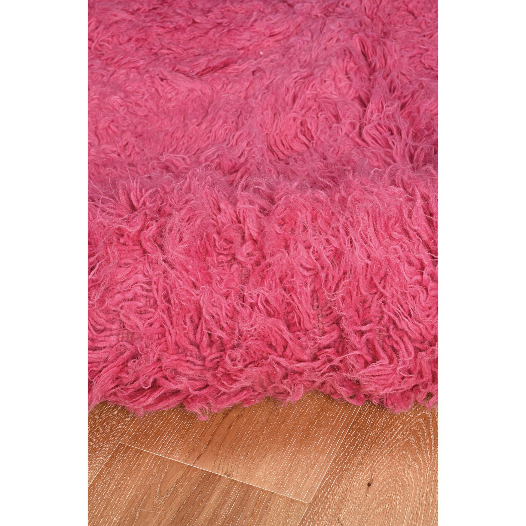Flokati Fushcia Rug, , alternate image number 2