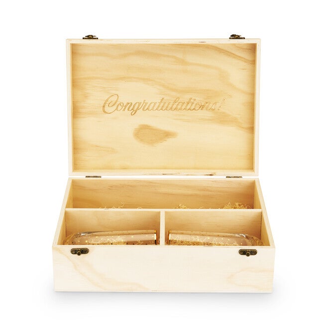 Celebrate Wood Champagne Box With Set Of Flutes, , alternate image number 3