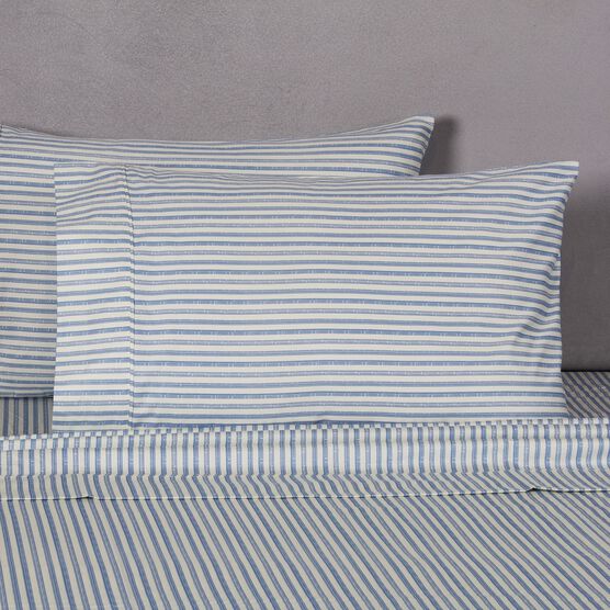 Bamboo Stripe Cotton Sheet Set, , alternate image number null