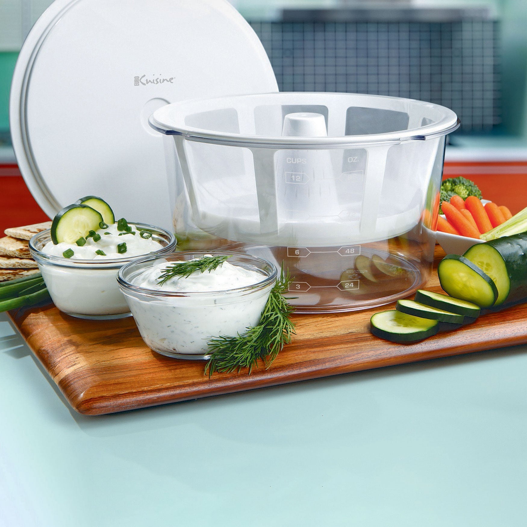 Euro Cuisine Greek Yogurt Maker, WHITE, hi-res image number 0