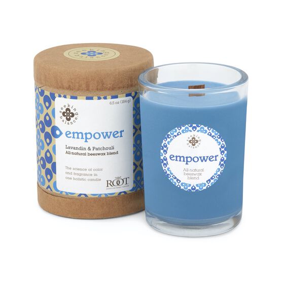 Seeking Balance Empower-Lavandin & Patchouli Jar Candle, BLUE, hi-res image number null
