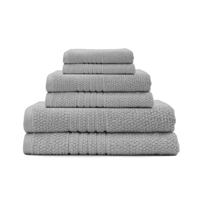 Softee 6-Pc. Towel Set, SILVER, hi-res image number null