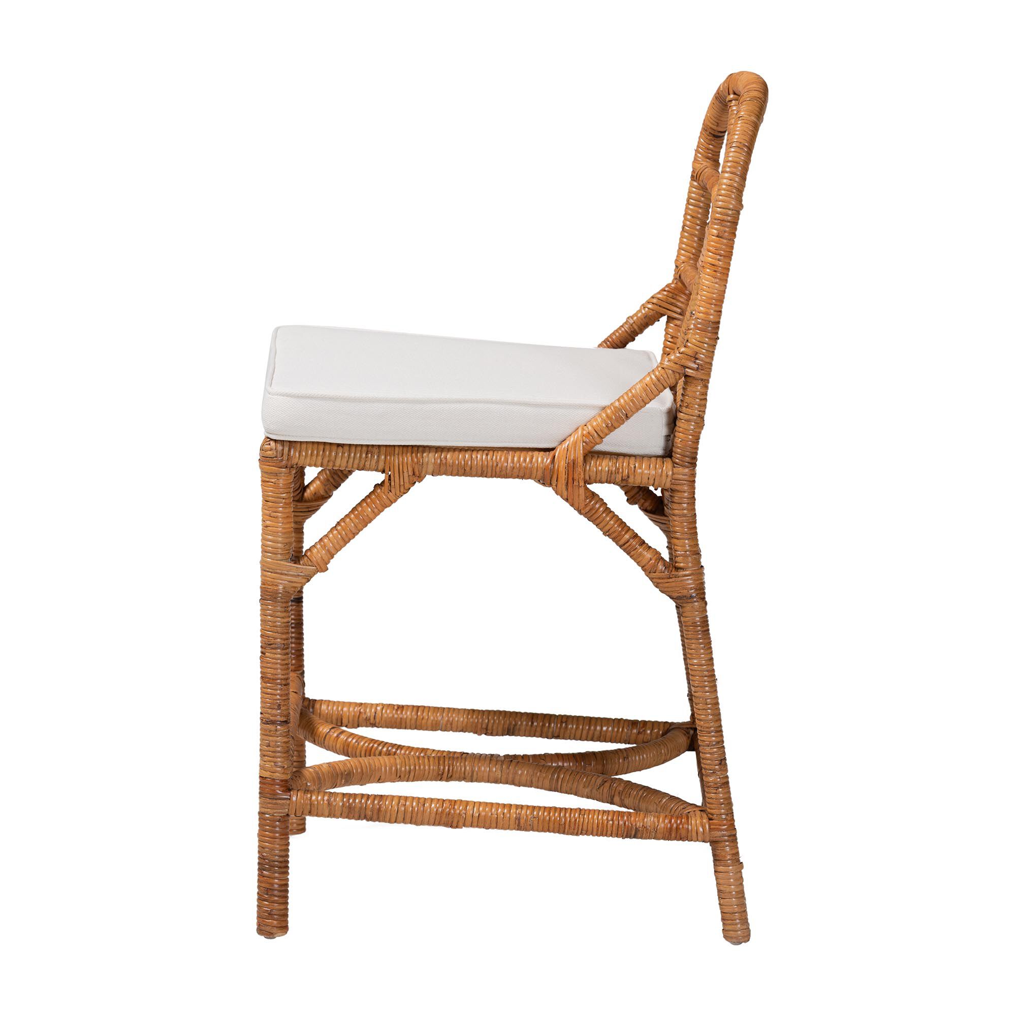 Alondra Natural Rattan Counter Stool, HONEY, alternate image number 3